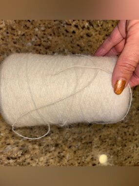 Cariaggi Soft Cream Spun Cozy Wooly Yarn on a Cone